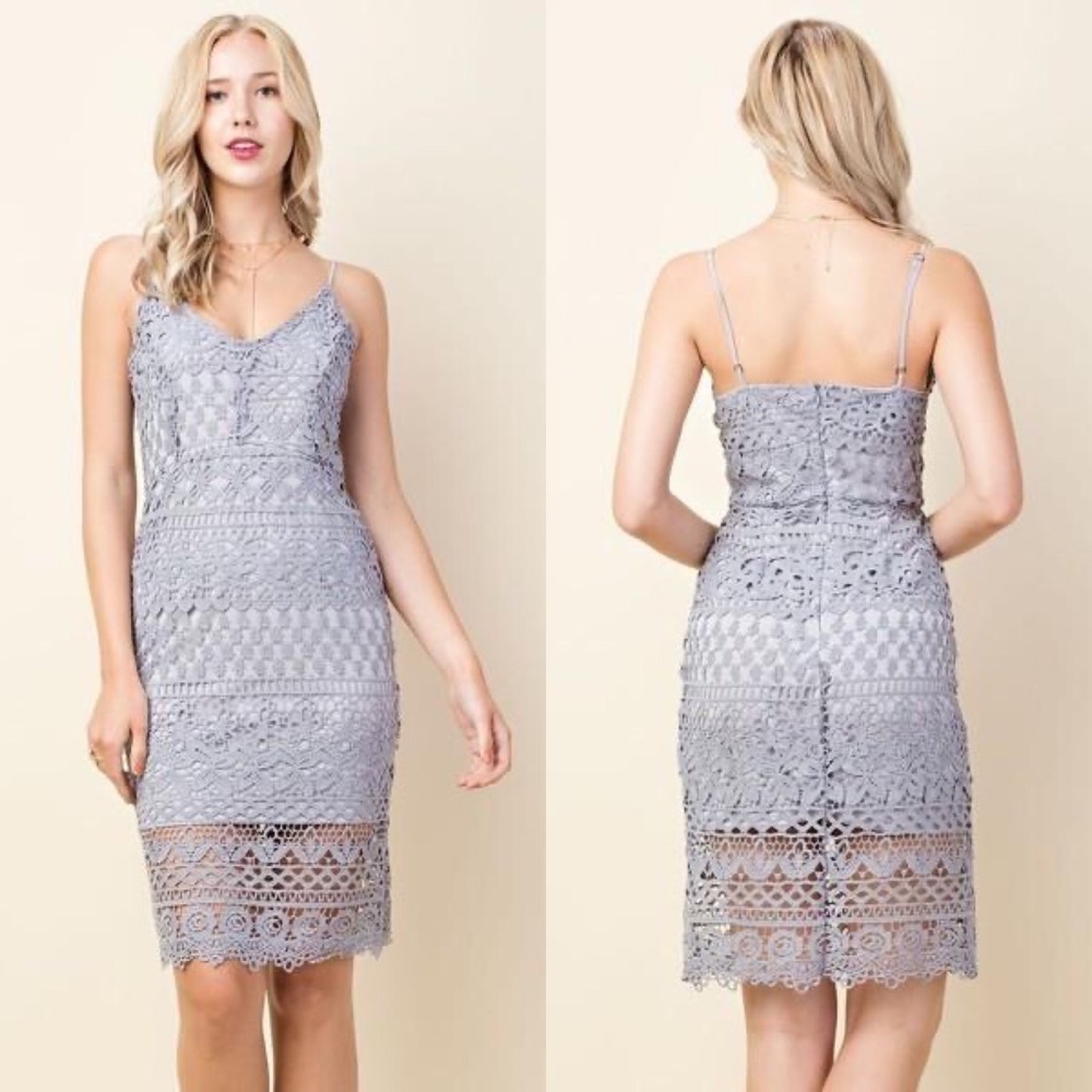 4 for $20 SALE! Adore You Lace Midi Dress